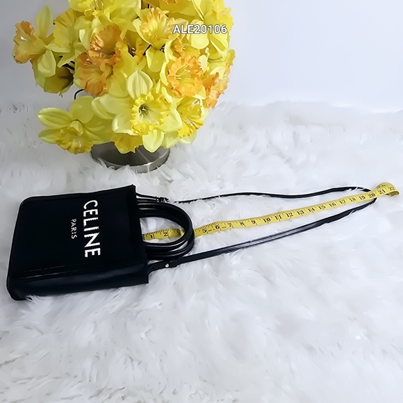 Celine Paris Mini Vertical Crosbody Shoulder Black bag. - Picture 6 of 15